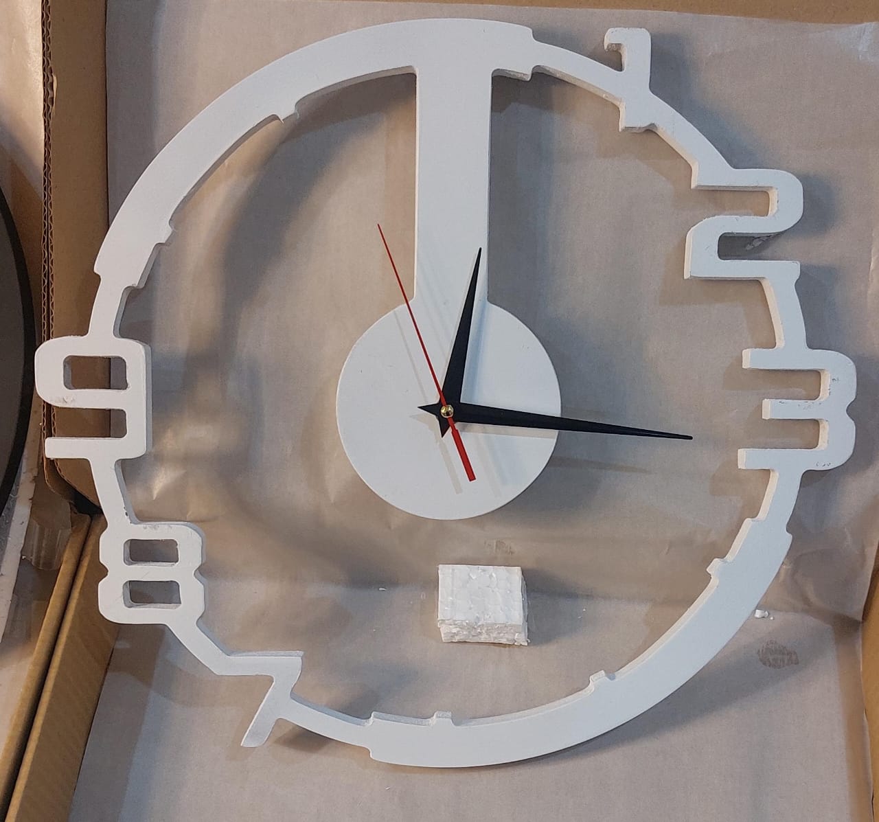 Modern Minimal Wall Clock | Designed Numeric with Bold Cut | Crafted Entirely From Pure Wood