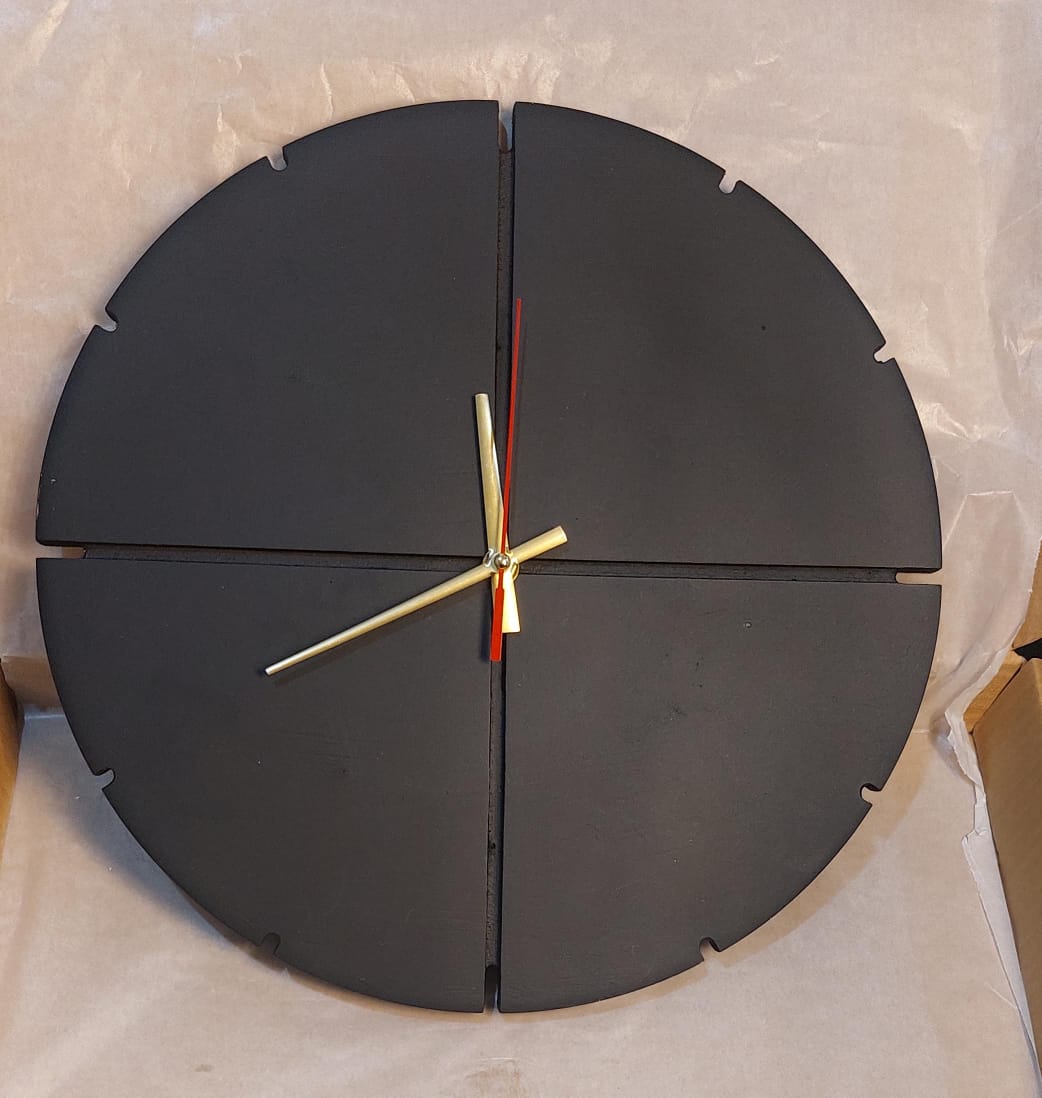 Modern Minimal Wall Clock | Designed with Bold Cut | Crafted Entirely From Pure Wood