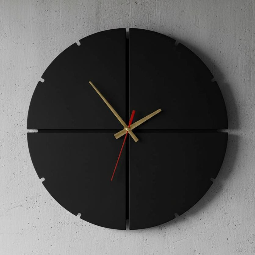 Modern Minimal Wall Clock | Designed with Bold Cut | Crafted Entirely From Pure Wood