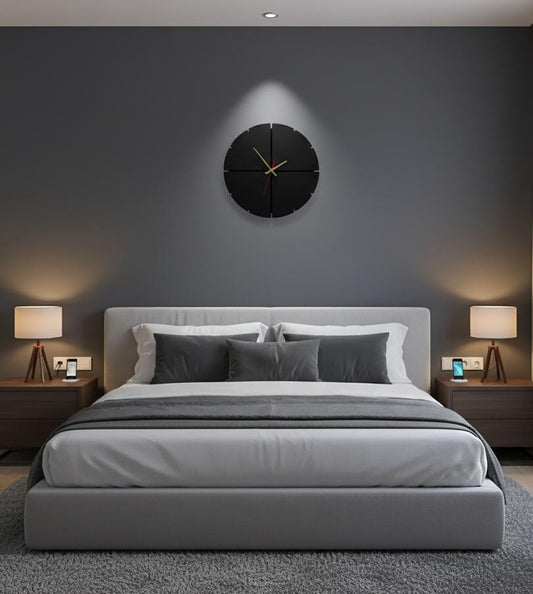 Modern Minimal Wall Clock | Designed with Bold Cut | Crafted Entirely From Pure Wood